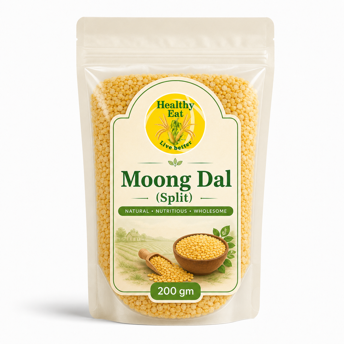 Healthy Eat Moong Dal Split – Premium Yellow Moong Dal 200 gm