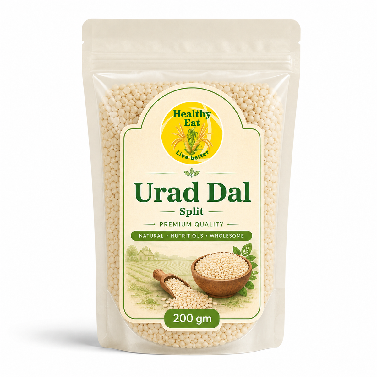 Healthy Eat Urad Dal Split – Premium White Urad Dal 200 gm