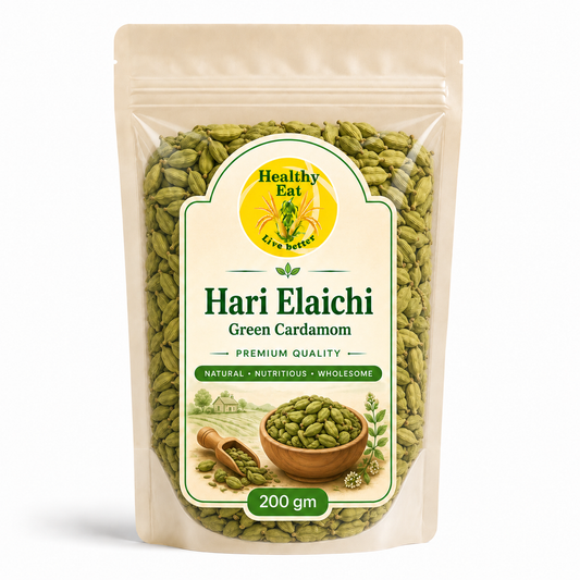 Healthy Eat Hari Elaichi – Premium Green Cardamom 200 gm